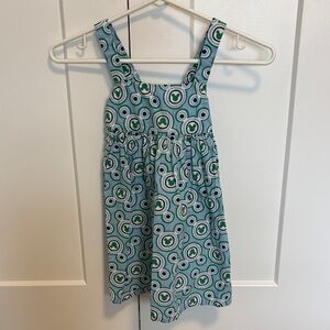 Blue and Green Mickey Mouse Disney Patterned Dress